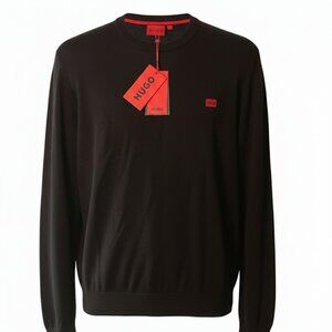 HUGO Hugo Boss Men's Black Crewneck Knit Sweater NWT